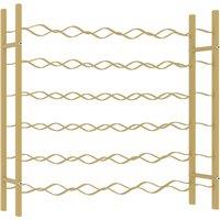 Vidaxl Wine Rack For 36 Bottles Gold Metal, Gold