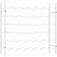 Vidaxl Wine Rack For 36 Bottles White Metal, White