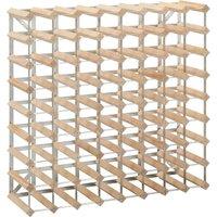 Vidaxl Wine Rack For 72 Bottles Solid Pinewood