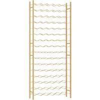 Vidaxl Wine Rack For 96 Bottles Gold Metal, Gold