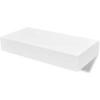 Vidaxl Floating Wall Shelves With Drawers 2 Pcs White 48 Cm, White