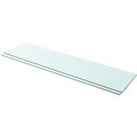 Vidaxl Shelves 2 Pcs Panel Glass Clear 100X25 Cm