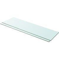 Vidaxl Shelves 2 Pcs Panel Glass Clear 100X30 Cm