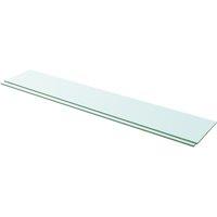 Vidaxl Shelves 2 Pcs Panel Glass Clear 110X20 Cm