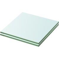 Vidaxl Shelves 2 Pcs Panel Glass Clear 20X15 Cm