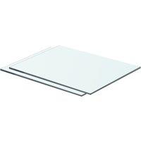 Vidaxl Shelves 2 Pcs Panel Glass Clear 40X25 Cm