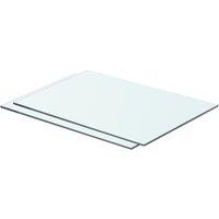 Vidaxl Shelves 2 Pcs Panel Glass Clear 50X30 Cm