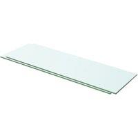 Vidaxl Shelves 2 Pcs Panel Glass Clear 60X15 Cm