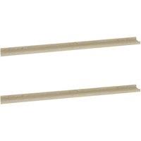 Vidaxl Wall Shelves 2 Pcs Sonoma Oak 115X9X3 Cm, Brown