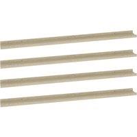 Vidaxl Wall Shelves 4 Pcs Sonoma Oak 115X9X3 Cm, Brown