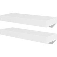 Vidaxl Wall Shelves 4 Pcs White 40 Cm, White