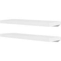 Vidaxl Wall Shelves 4 Pcs White 80 Cm, White