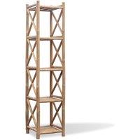 Vidaxl 5-tier Square Bamboo Shelf, Brown