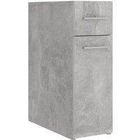 Vidaxl Apothecary Cabinet Concrete Grey 20X45.5X60 Cm Engineered Wood, Grey