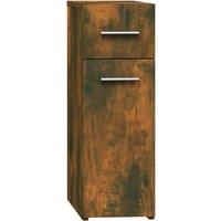 Vidaxl Apothecary Cabinet Smoked Oak 20X45.5X60 Cm Engineered Wood, Brown
