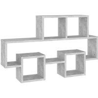Vidaxl Car-shaped Wall Shelf Concrete Grey 82X15X51 Cm Engineered Wood, Grey