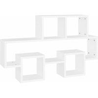 Vidaxl Car-shaped Wall Shelf White 82X15X51 Cm Engineered Wood, White