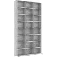 Vidaxl Cd Cabinet Grey Sonoma 102X23X177.5 Cm Engineered Wood, Grey