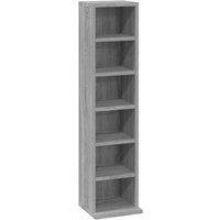 Vidaxl Cd Cabinet Grey Sonoma 21X20X88 Cm Engineered Wood, Grey