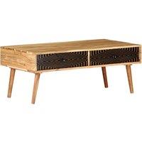 Vidaxl Coffee Table 100X50X39 Cm Solid Acacia Wood, Brown