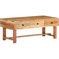 Vidaxl Coffee Table 100X50X40 Cm Solid Acacia Wood, Brown