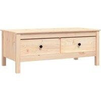 Vidaxl Coffee Table 100X50X40 Cm Solid Wood Pine, Brown