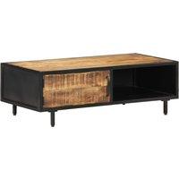 Vidaxl Coffee Table 105X50X35 Cm Rough Mango Wood, Brown