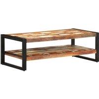 Vidaxl Coffee Table 120X60X40 Cm Solid Reclaimed Wood, Brown