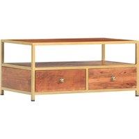 Vidaxl Coffee Table 90X50X40 Cm Solid Acacia Wood, Brown