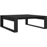 Vidaxl Coffee Table Black 100X100X35 Cm Engineered Wood, Black