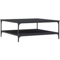 Vidaxl Coffee Table Black 100X100X40 Cm Engineered Wood, Black
