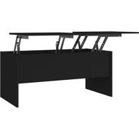 Vidaxl Coffee Table Black 102X50.5X46.5 Cm Engineered Wood, Black
