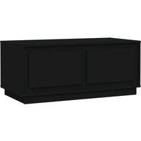 Vidaxl Coffee Table Black 102X50X44 Cm Engineered Wood, Black