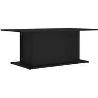 Vidaxl Coffee Table Black 102X55.5X40 Cm Engineered Wood, Black