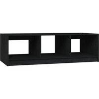 Vidaxl Coffee Table Black 110X50X34 Cm Solid Pinewood, Black