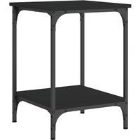 Vidaxl Coffee Table Black 40X40X55 Cm Engineered Wood, Black