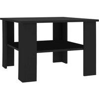 Vidaxl Coffee Table Black 60X60X42 Cm Engineered Wood, Black