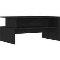 Vidaxl Coffee Table Black 90X55X42.5 Cm Engineered Wood, Black