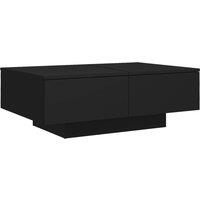 Vidaxl Coffee Table Black 90X60X31 Cm Engineered Wood, Black