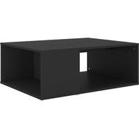 Vidaxl Coffee Table Black 90X67X33 Cm Engineered Wood, Black