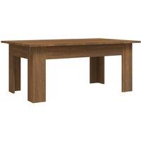 Vidaxl Coffee Table Brown Oak 100X60X42 Cm Engineered Wood, Brown