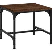 Vidaxl Coffee Table Brown Oak 50X50X35 Cm Engineered Wood, Brown