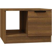 Vidaxl Coffee Table Brown Oak 50X50X36 Cm Engineered Wood, Brown