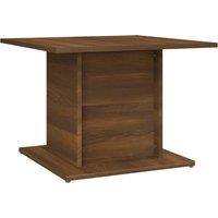 Vidaxl Coffee Table Brown Oak 55.5X55.5X40 Cm Engineered Wood, Brown