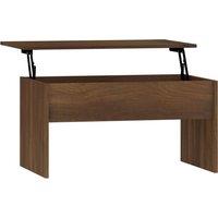 Vidaxl Coffee Table Brown Oak 80X50.5X41.5 Cm Engineered Wood, Brown