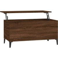 Vidaxl Coffee Table Brown Oak 90X44.5X45 Cm Engineered Wood, Brown