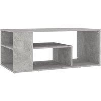 Vidaxl Coffee Table Concrete Grey 100X50X40 Cm Engineered Wood, Grey