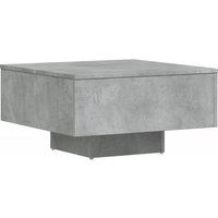 Vidaxl Coffee Table Concrete Grey 60X60X31.5 Cm Engineered Wood, Grey