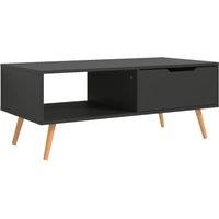 Vidaxl Coffee Table Grey 100X49.5X43 Cm Engineered Wood, Grey