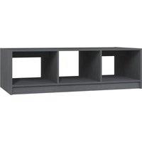 Vidaxl Coffee Table Grey 110X50X34 Cm Solid Pinewood